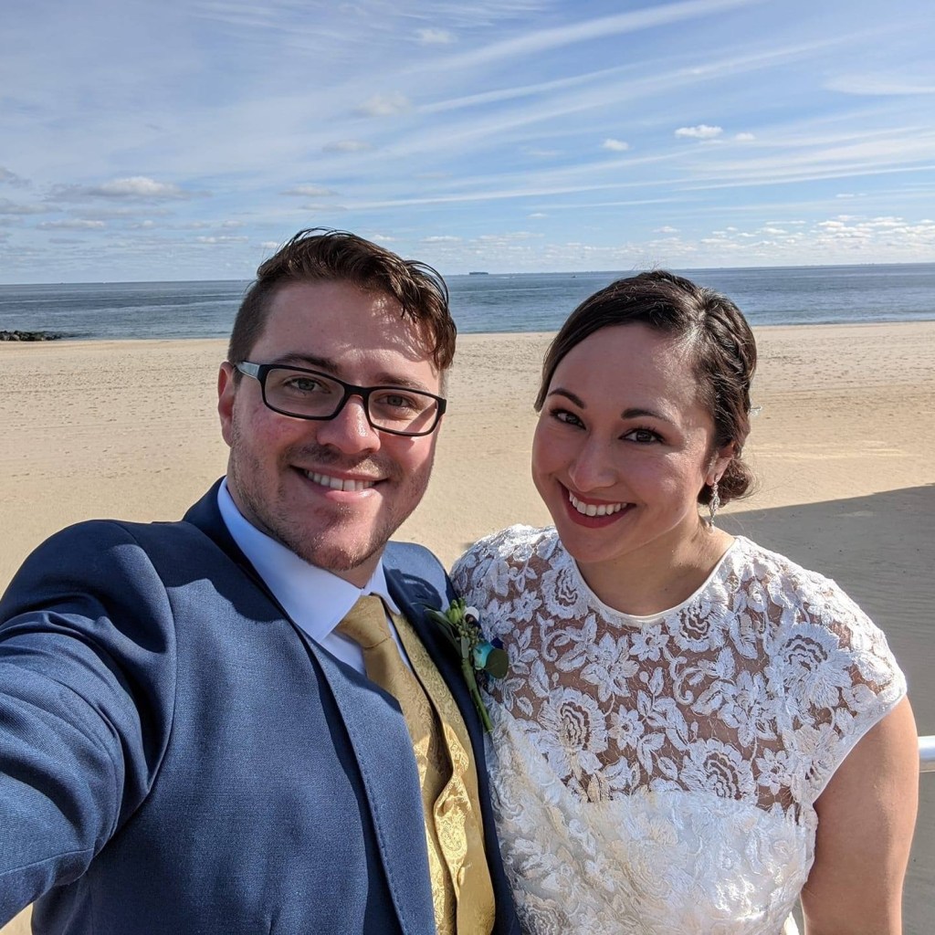 Sean and Nicole - wedding day selfie
